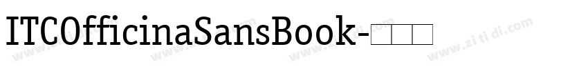 ITCOfficinaSansBook字体转换