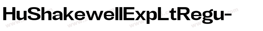 HuShakewellExpLtRegu字体转换