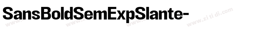 SansBoldSemExpSlante字体转换