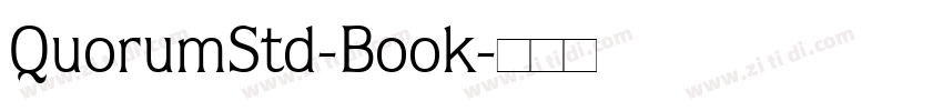 QuorumStd-Book字体转换