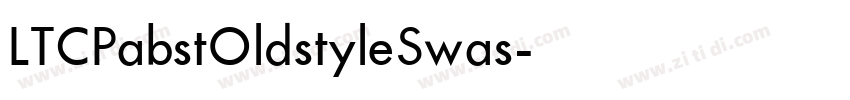 LTCPabstOldstyleSwas字体转换