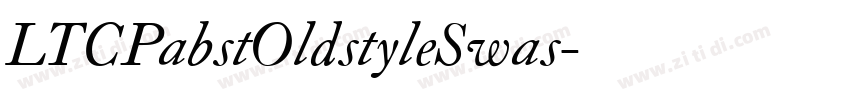 LTCPabstOldstyleSwas字体转换