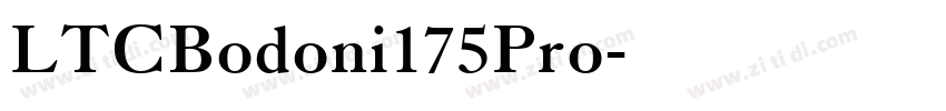 LTCBodoni175Pro字体转换 LTCBodoni175Pro字体转换