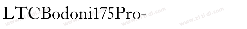 LTCBodoni175Pro字体转换 LTCBodoni175Pro字体转换
