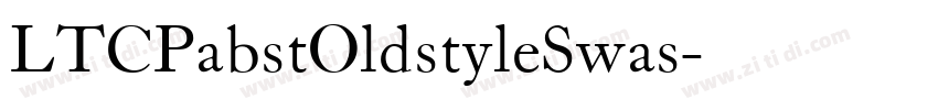 LTCPabstOldstyleSwas字体转换