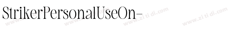 StrikerPersonalUseOn字体转换