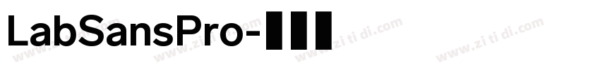 LabSansPro字体转换