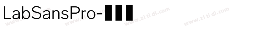 LabSansPro字体转换
