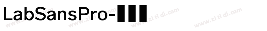 LabSansPro字体转换