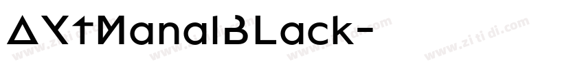 AXtManalBLack字体转换
