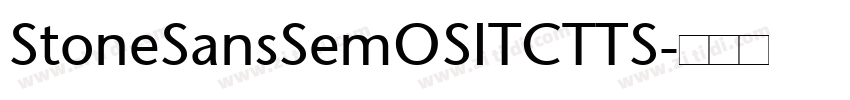 StoneSansSemOSITCTTS字体转换