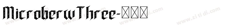 MicroberwThree字体转换