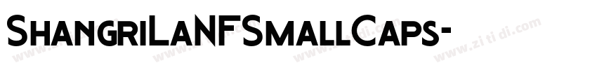ShangriLaNFSmallCaps字体转换