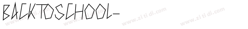 BACKTOSCHOOL字体转换