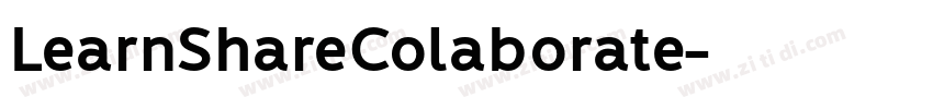 LearnShareColaborate字体转换 LearnShareColaborate字体转换