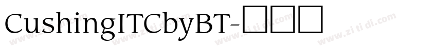 CushingITCbyBT字体转换