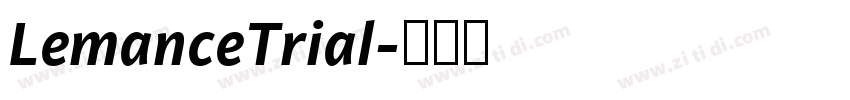 LemanceTrial字体转换
