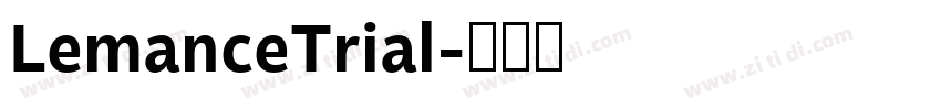 LemanceTrial字体转换