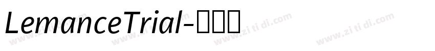 LemanceTrial字体转换