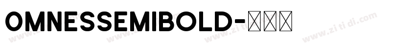 0mnesSemiBold字体转换