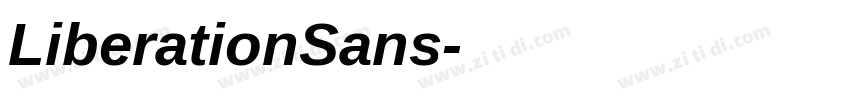 LiberationSans字体转换
