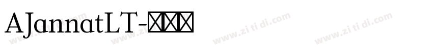 AJannatLT字体转换