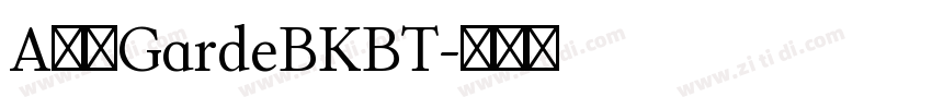 A半天GardeBKBT字体转换