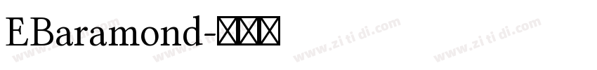 EBaramond字体转换