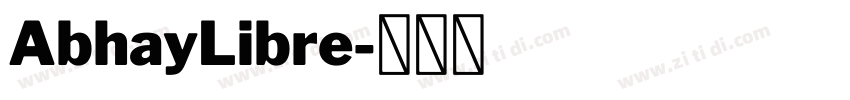 AbhayLibre字体转换