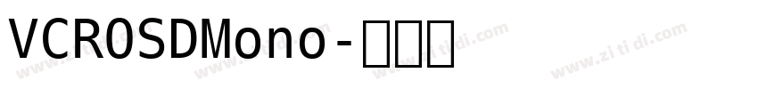 VCROSDMono字体转换
