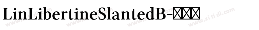 LinLibertineSlantedB字体转换