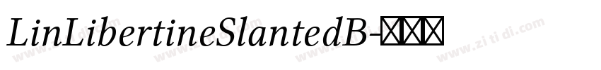 LinLibertineSlantedB字体转换
