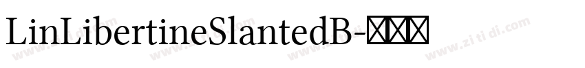 LinLibertineSlantedB字体转换
