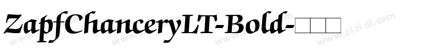 ZapfChanceryLT-Bold字体转换