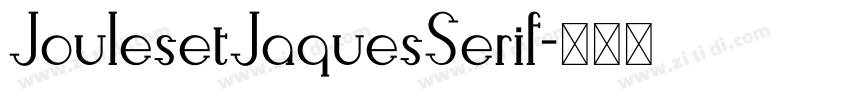 JoulesetJaquesSerif字体转换