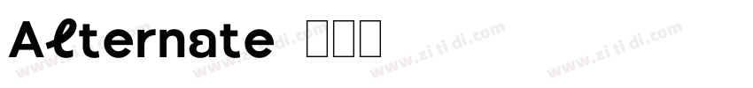 Alternate字体转换