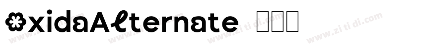 OxidaAlternate字体转换