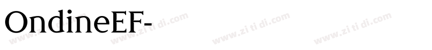 OndineEF字体转换
