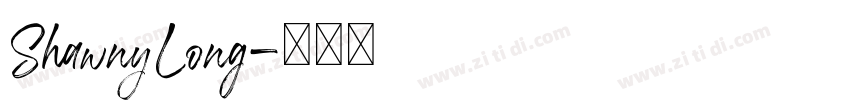 ShawnyLong字体转换