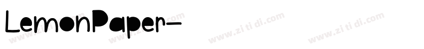 LemonPaper字体转换