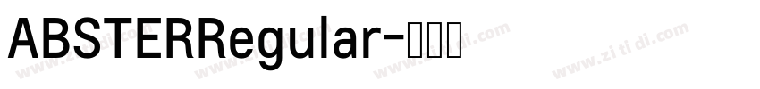 ABSTERRegular字体转换