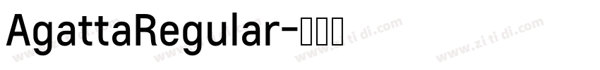 AgattaRegular字体转换