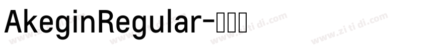 AkeginRegular字体转换