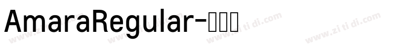 AmaraRegular字体转换