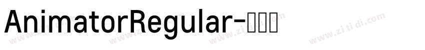 AnimatorRegular字体转换