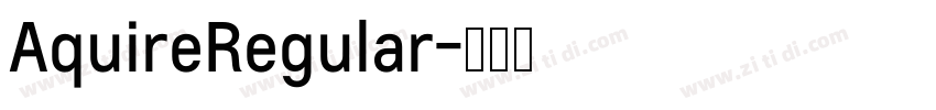 AquireRegular字体转换
