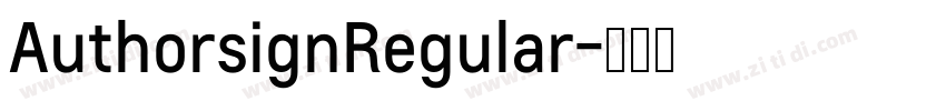 AuthorsignRegular字体转换