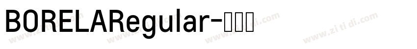 BORELARegular字体转换