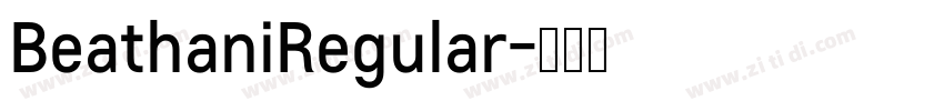 BeathaniRegular字体转换