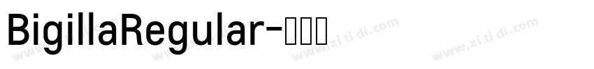 BigillaRegular字体转换